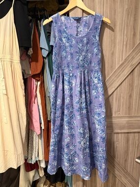 April Cornell Floral Sleeveless Midi Dress